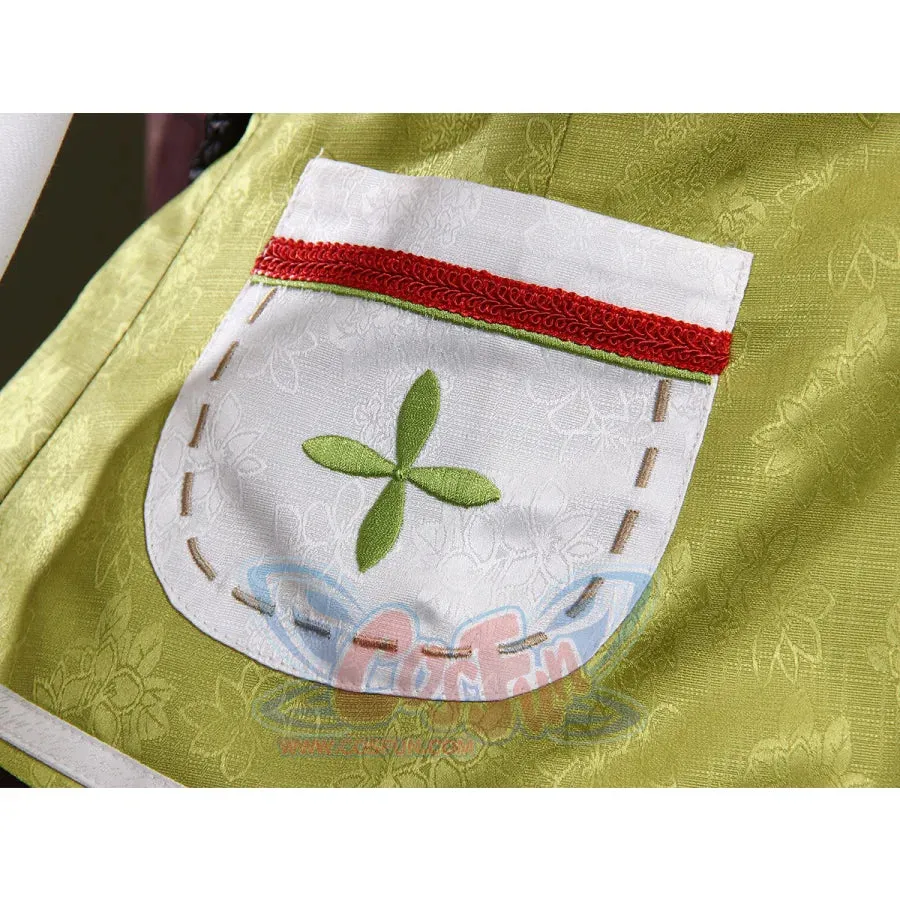 【CLEARANCE】Genshin Impact Yaoyao Cosplay Costume C07225  AAA