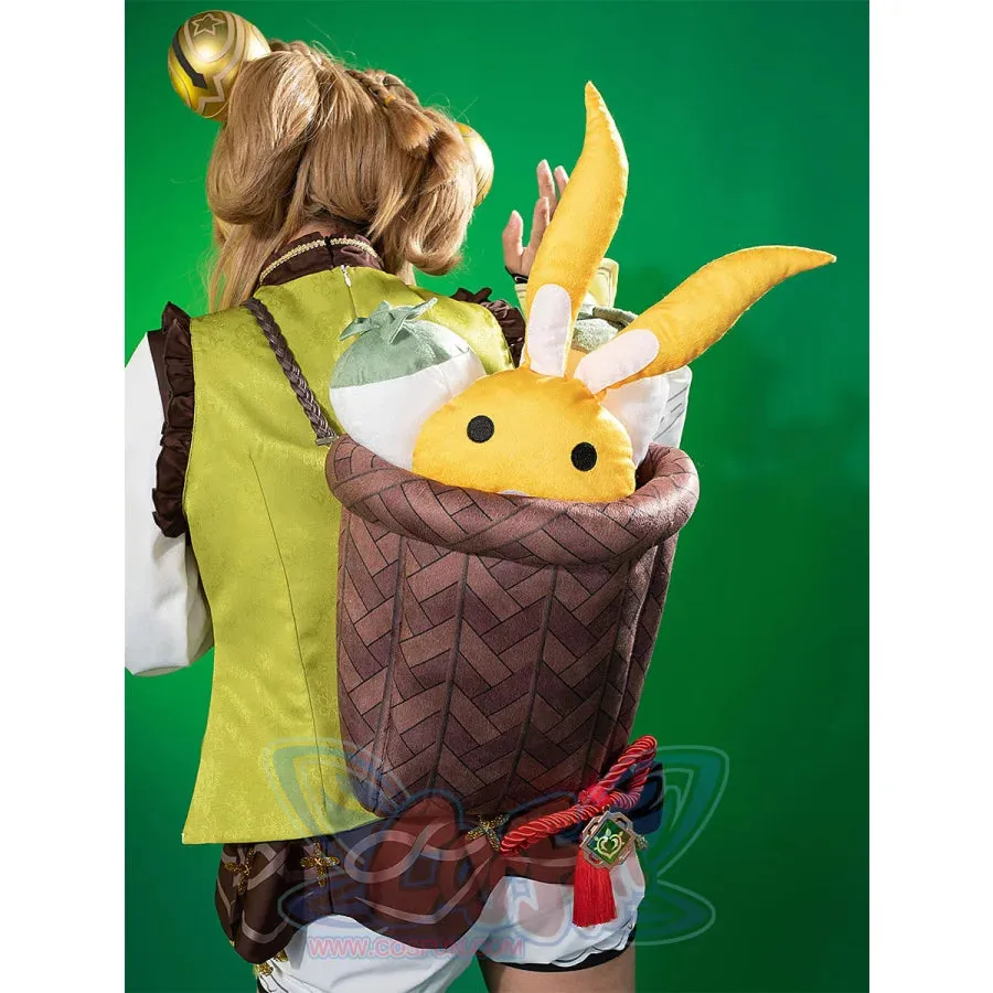 【CLEARANCE】Genshin Impact Yaoyao Cosplay Costume C07225  AAA