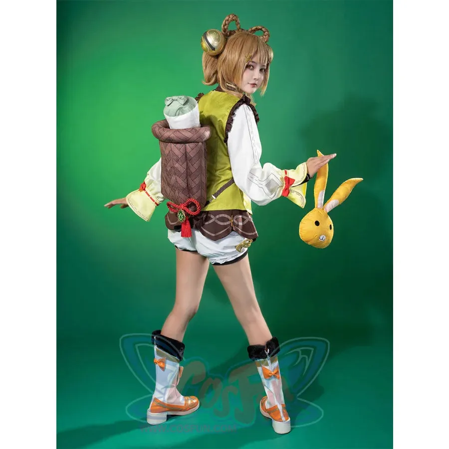 【CLEARANCE】Genshin Impact Yaoyao Cosplay Costume C07225  AAA