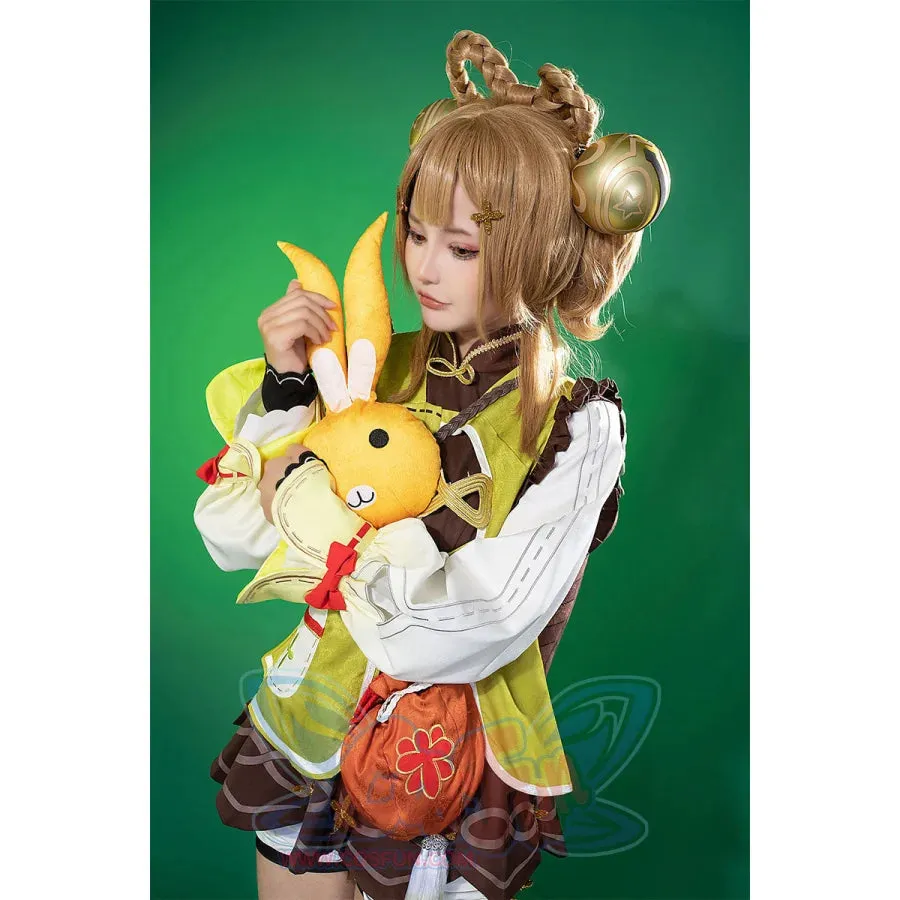 【CLEARANCE】Genshin Impact Yaoyao Cosplay Costume C07225  AAA