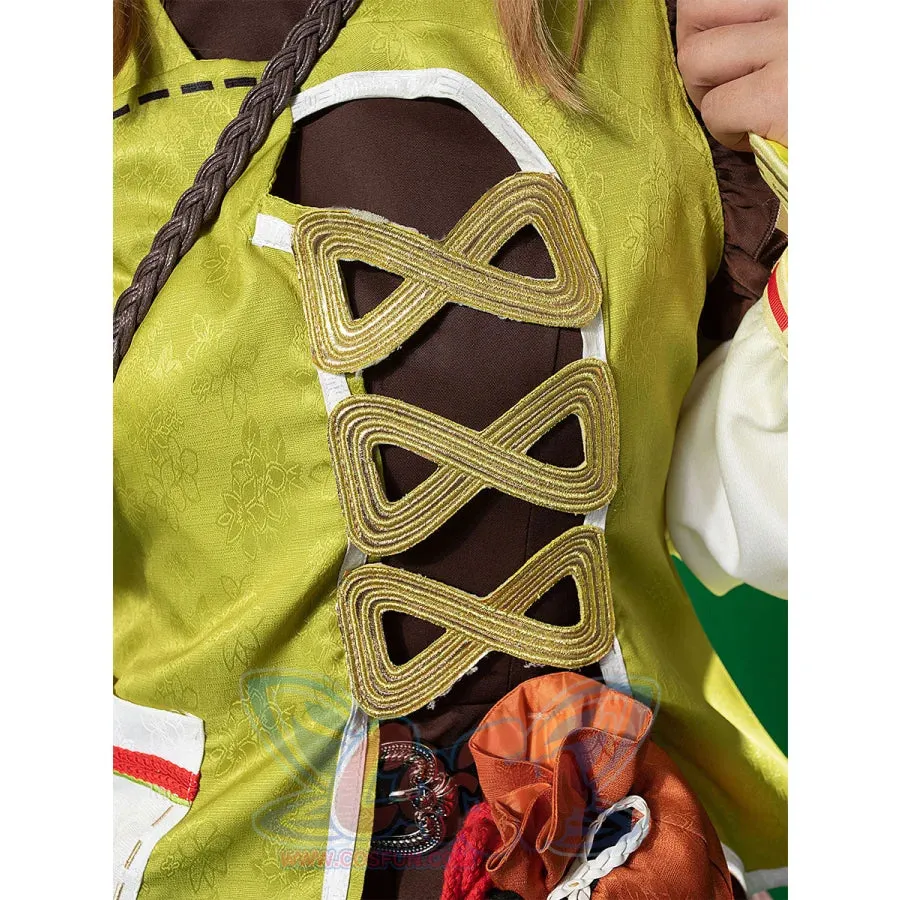 【CLEARANCE】Genshin Impact Yaoyao Cosplay Costume C07225  AAA