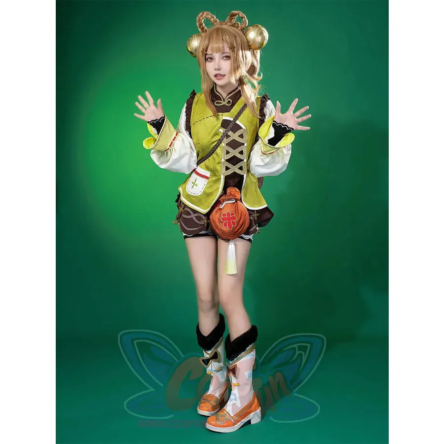 【CLEARANCE】Genshin Impact Yaoyao Cosplay Costume C07225  AAA