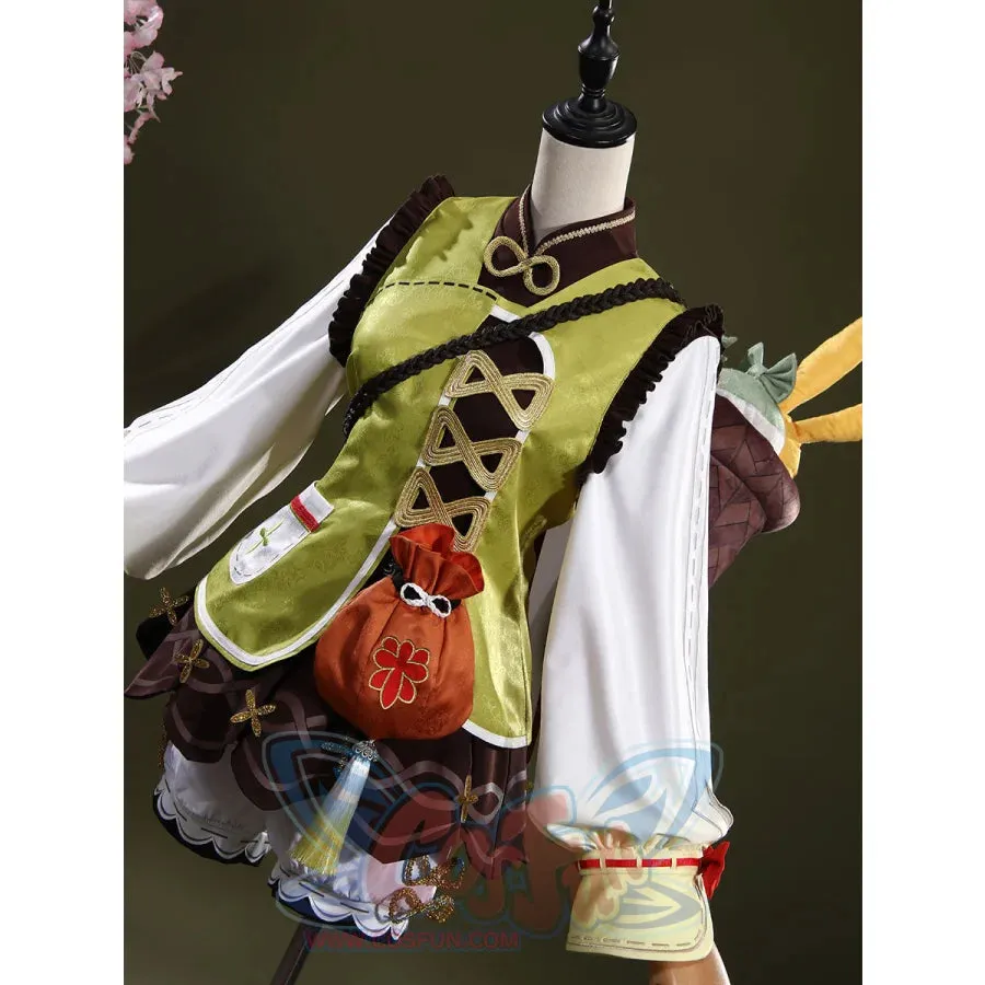 【CLEARANCE】Genshin Impact Yaoyao Cosplay Costume C07225  AAA