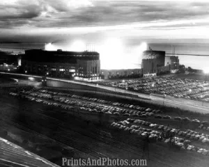 CLEVELAND Municipal Stadium Night  1089