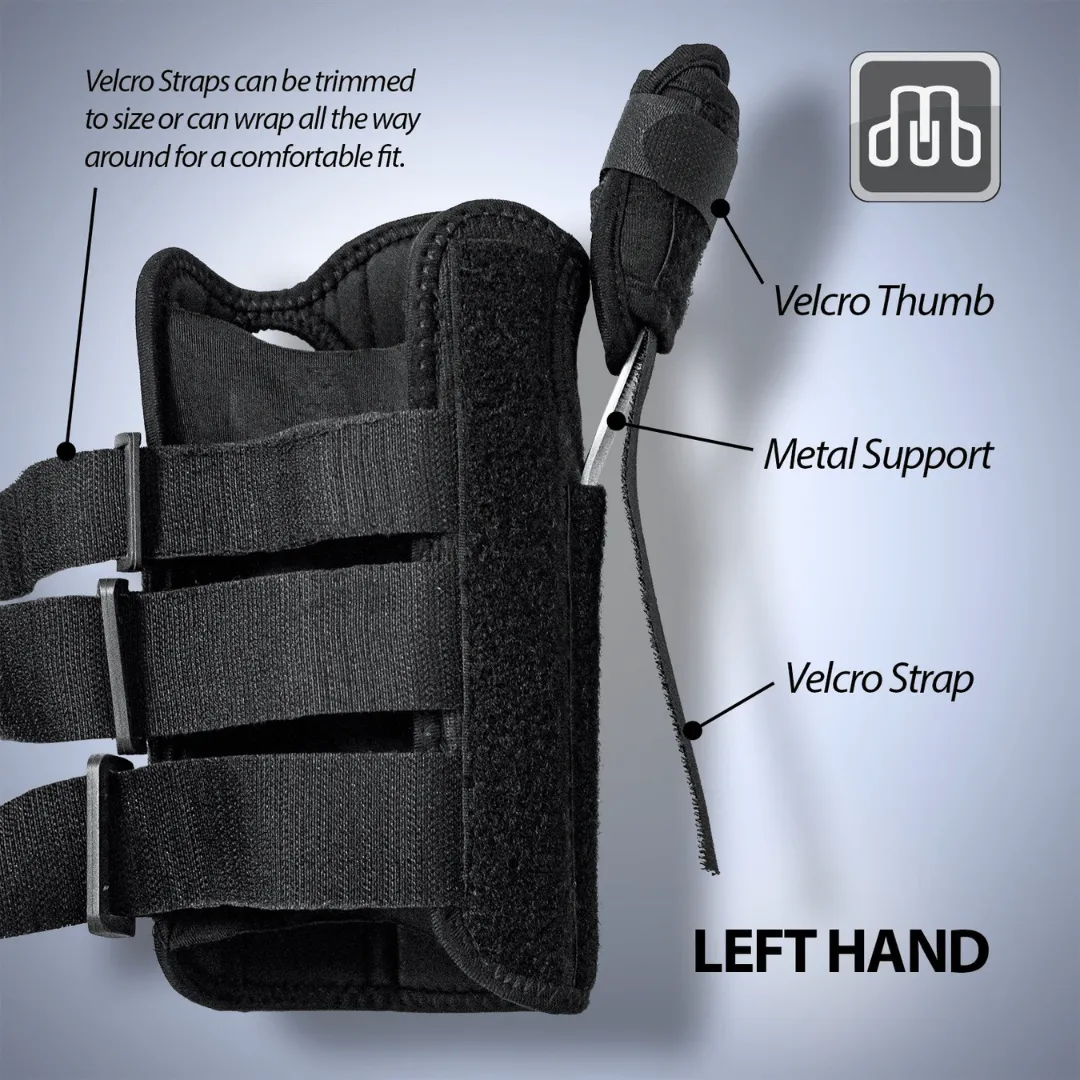 Crosstrap - Right/Left Hand Removable Splint/Stabilizer Thumb Strap & Wrist Brace