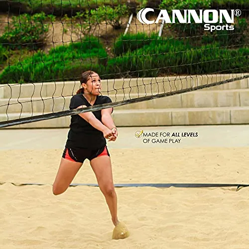 CSI Cannon Sports 32-ft Competition Volleyball Net with Vinyl Coated Steel Cable