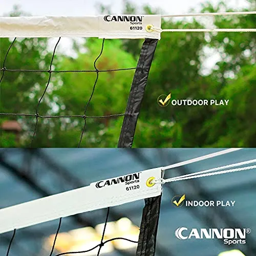 CSI Cannon Sports 32-ft Competition Volleyball Net with Vinyl Coated Steel Cable