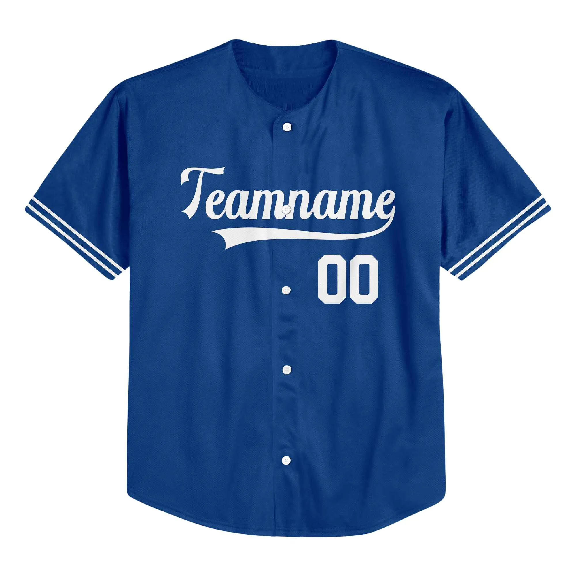 Custom Blue White Authentic Baseball Jersey