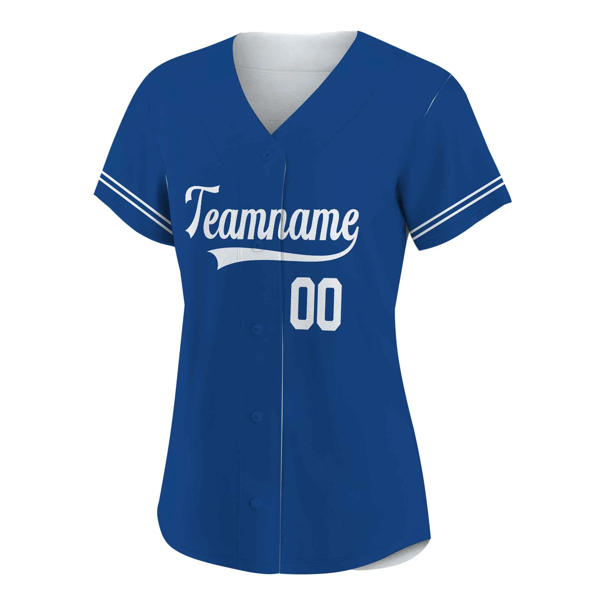 Custom Blue White Authentic Baseball Jersey