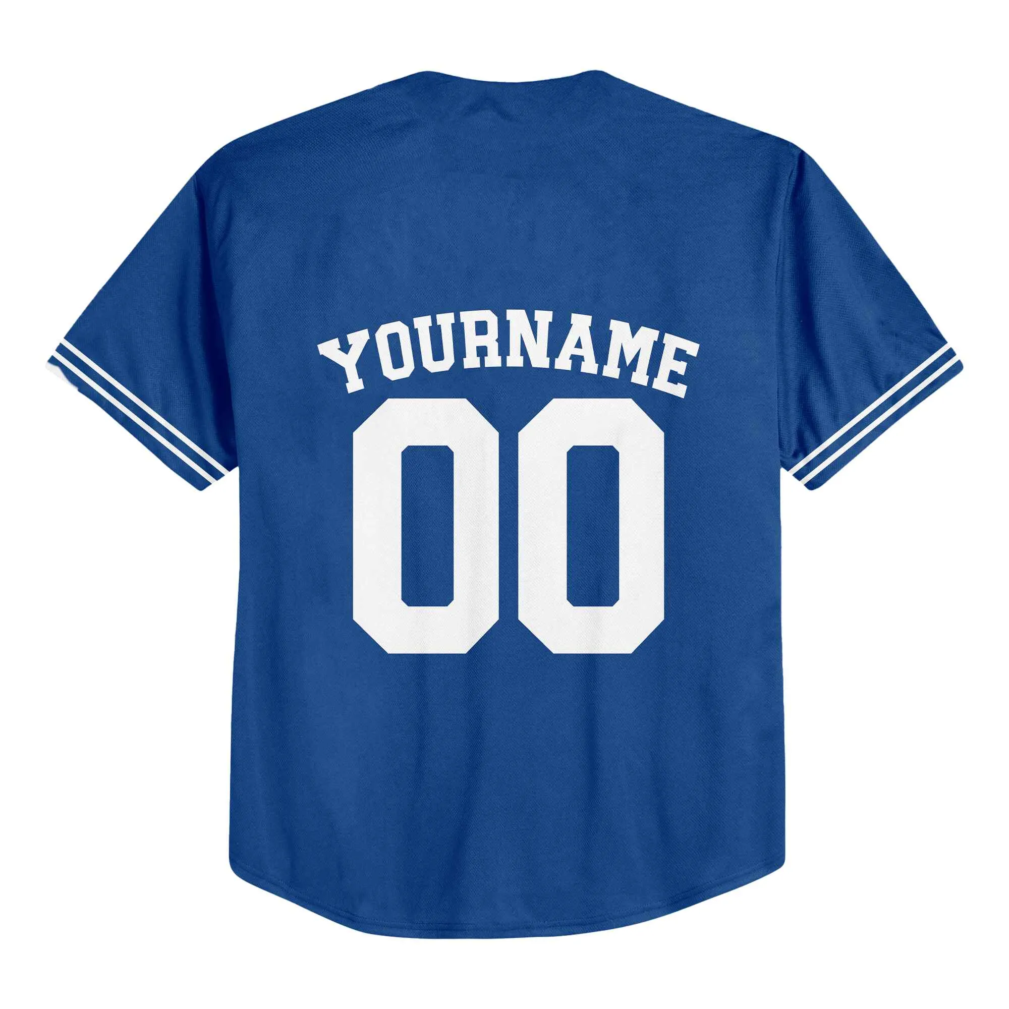 Custom Blue White Authentic Baseball Jersey