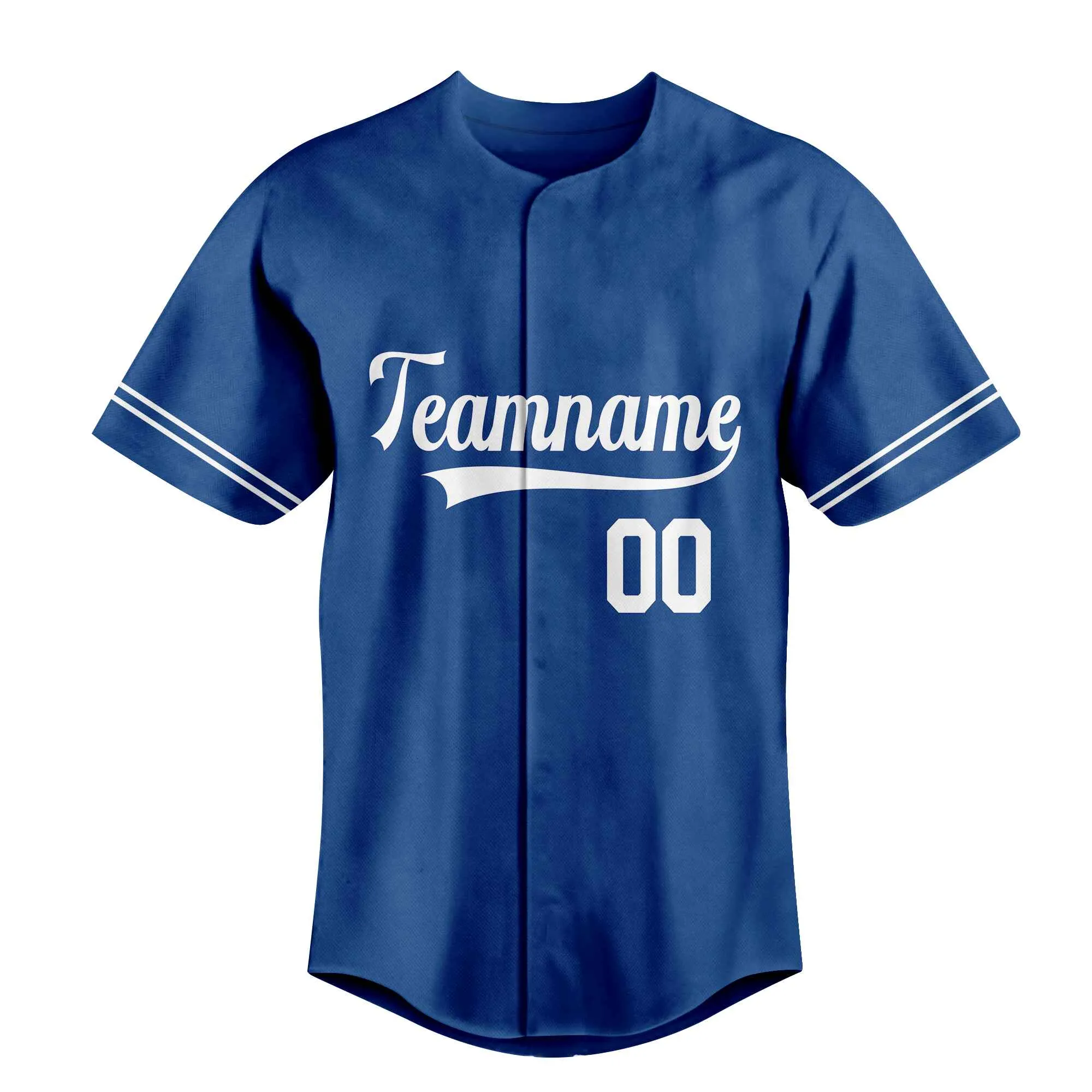 Custom Blue White Authentic Baseball Jersey