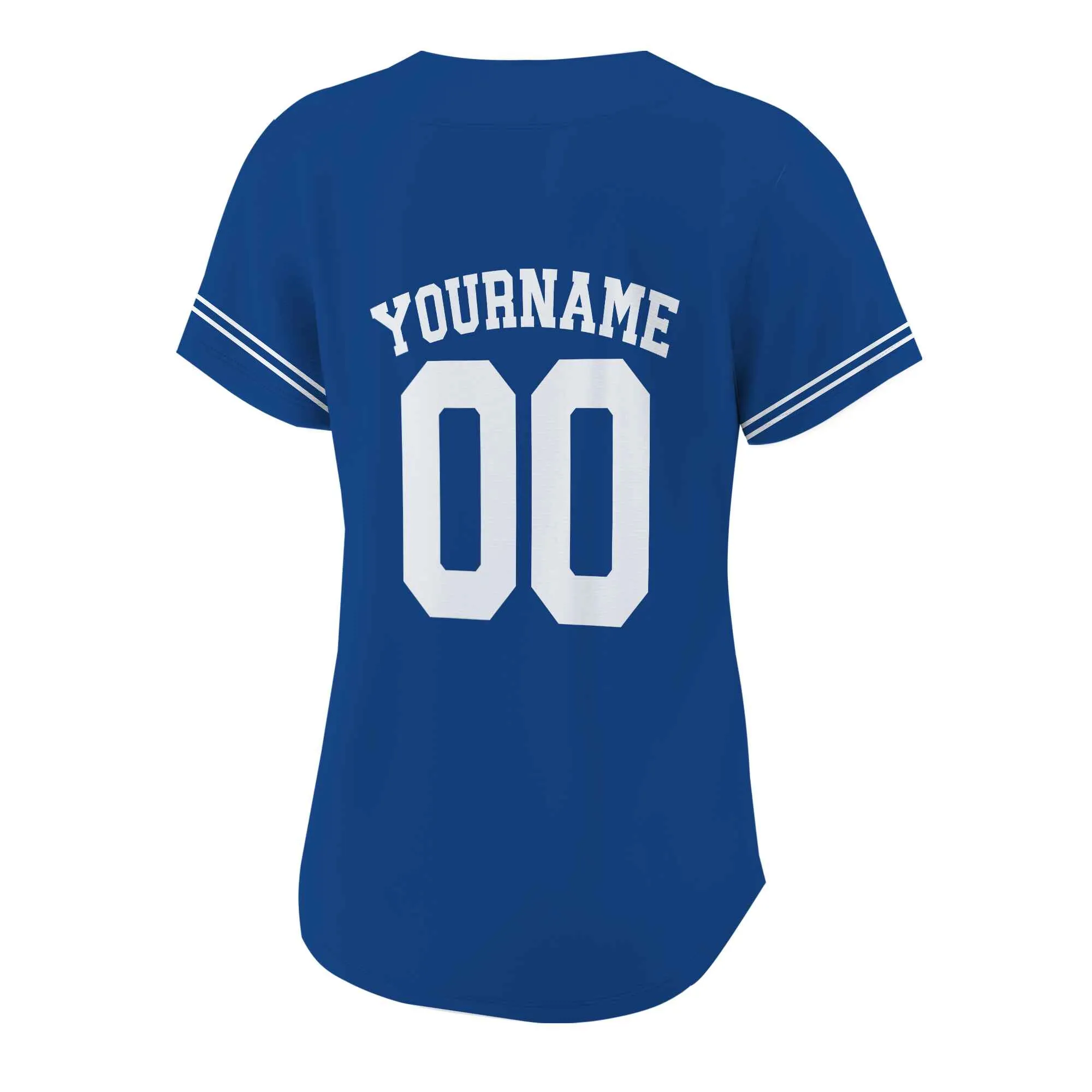 Custom Blue White Authentic Baseball Jersey