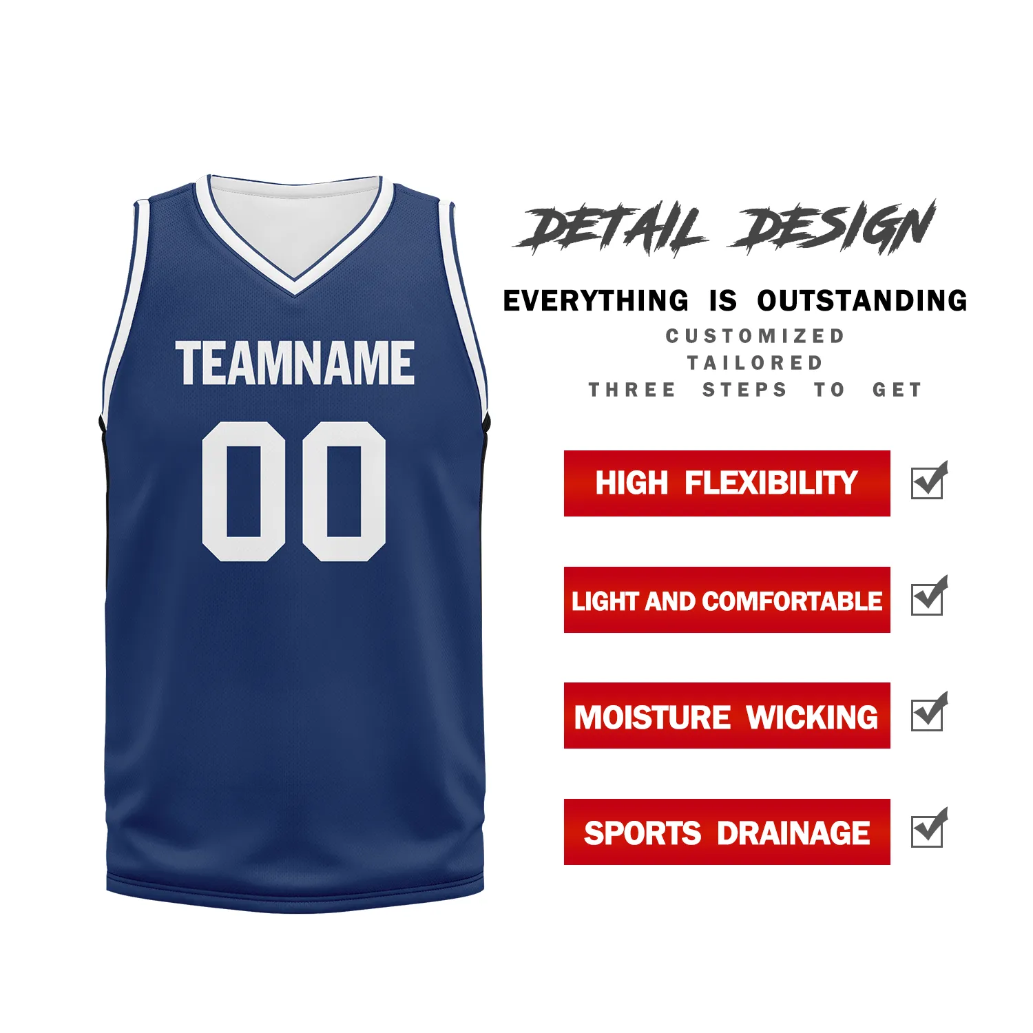 Custom Deep Blue Classic Style Sports Uniform Basketball Jersey BBJ01-bd0a70ec