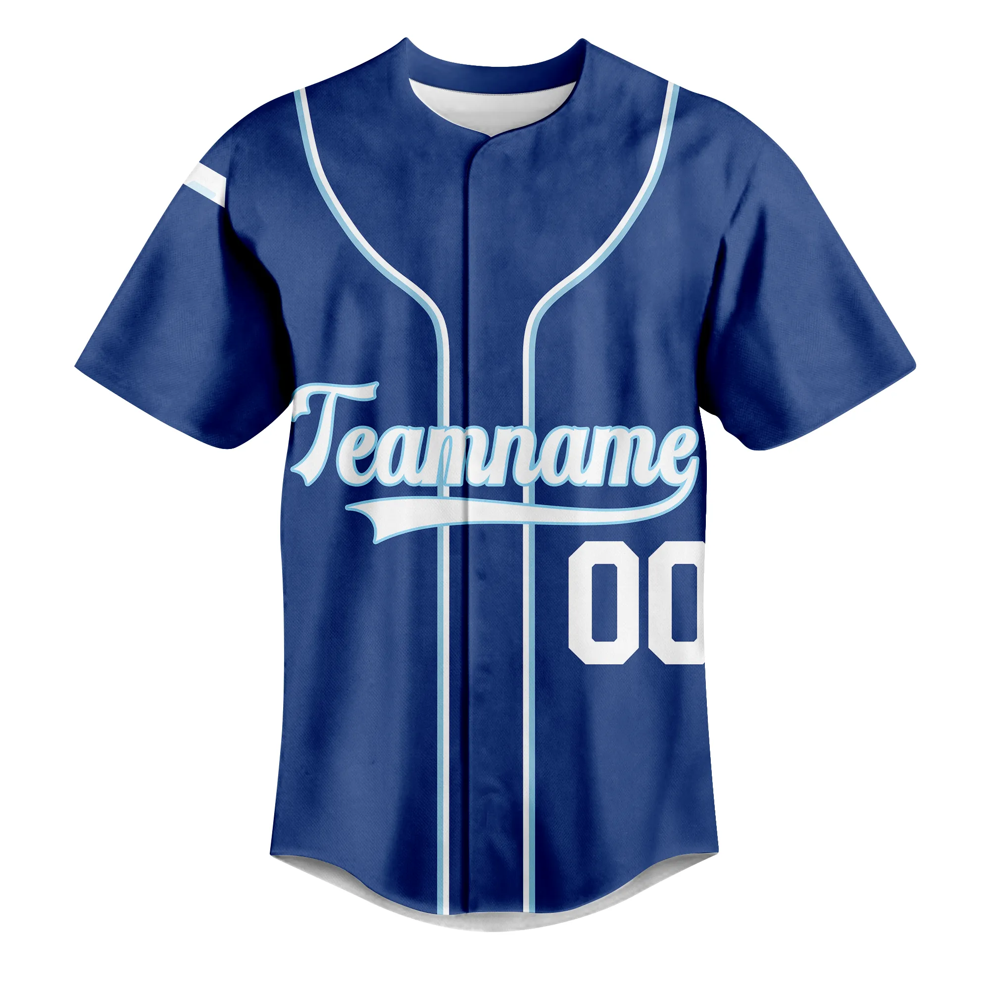 Custom Royal White-Light Blue Authentic  Baseball Jersey