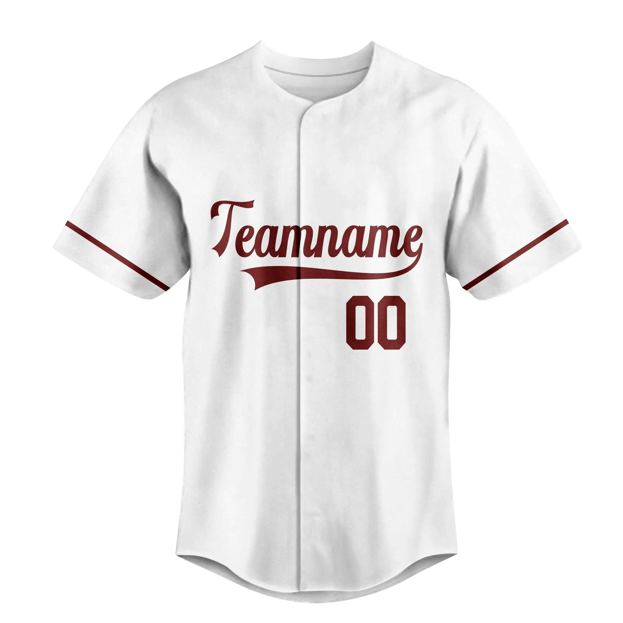 Custom White Crimson Authentic Baseball Jersey