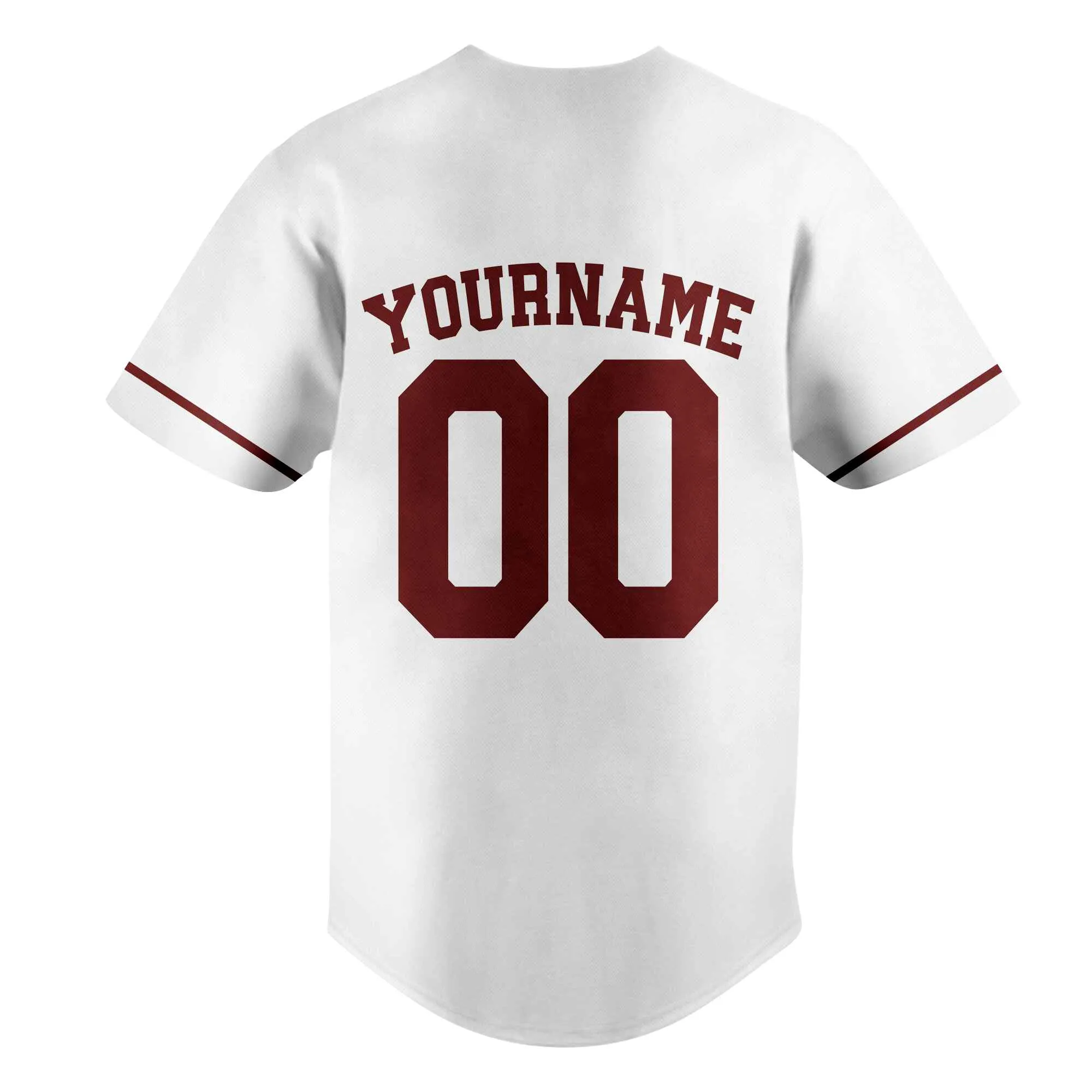 Custom White Crimson Authentic Baseball Jersey