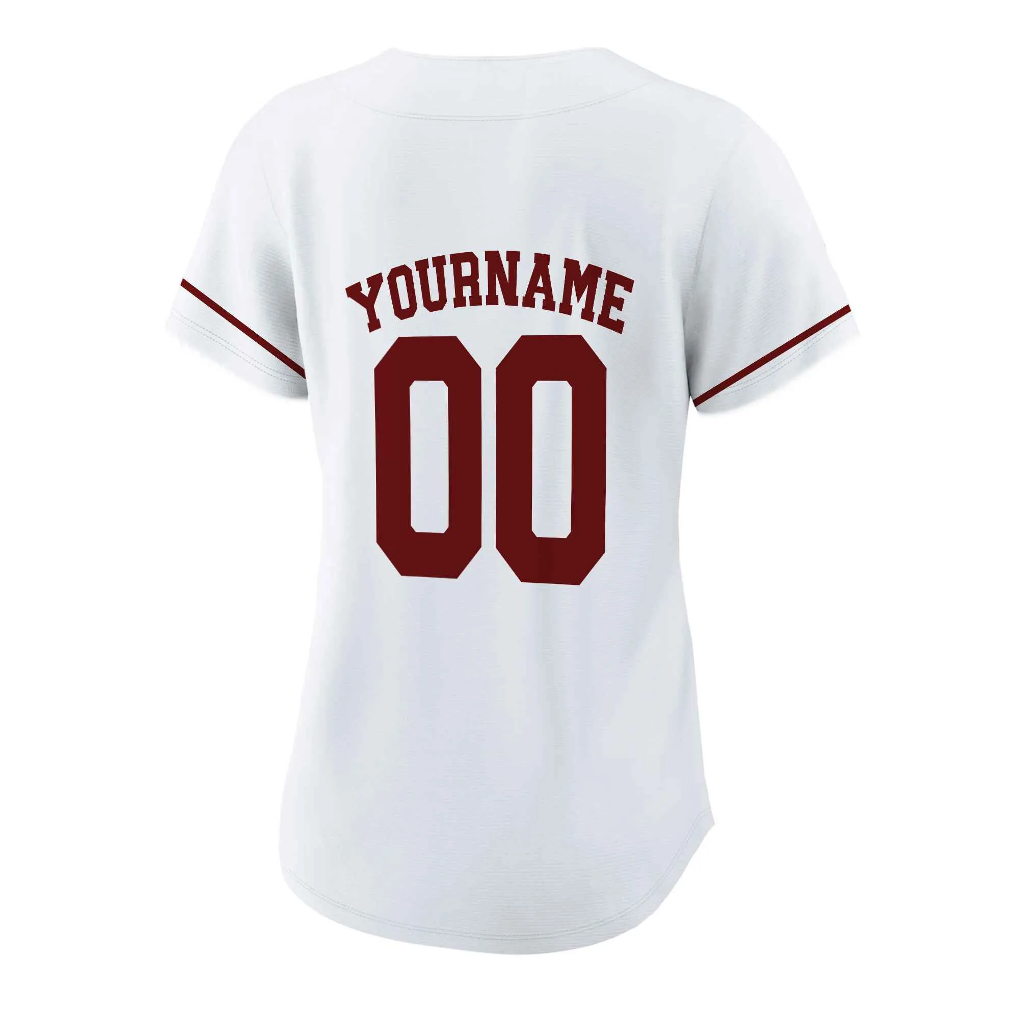 Custom White Crimson Authentic Baseball Jersey