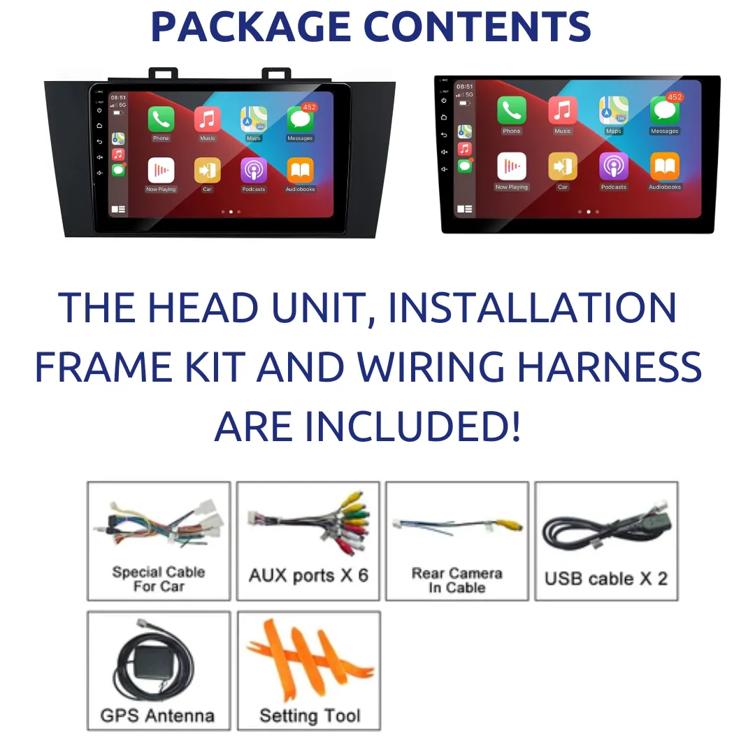 Daiko PRO Car Stereo Carplay Android Auto For Subaru Outback Legacy 2014-2019