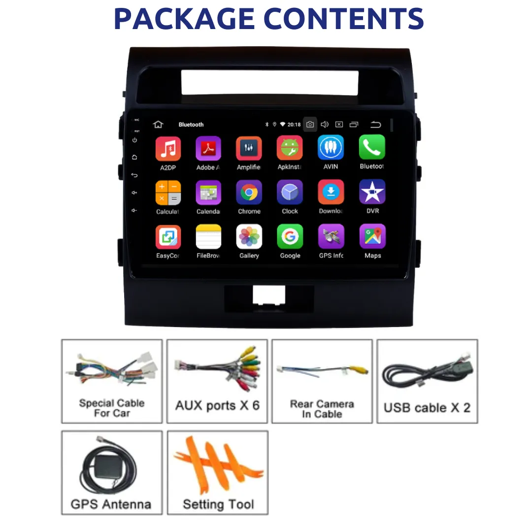 Daiko PRO Car Stereo Carplay Android Auto For Toyota Land Cruiser 2007-2015