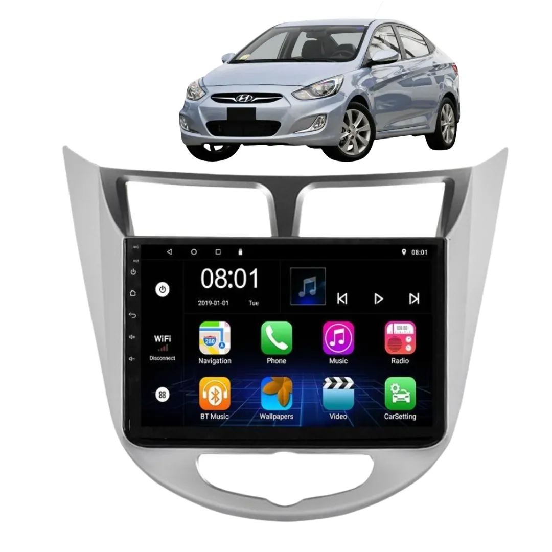 Daiko PRO Car Stereo Wireless Carplay Android Auto For Hyundai Accent 2010-2016