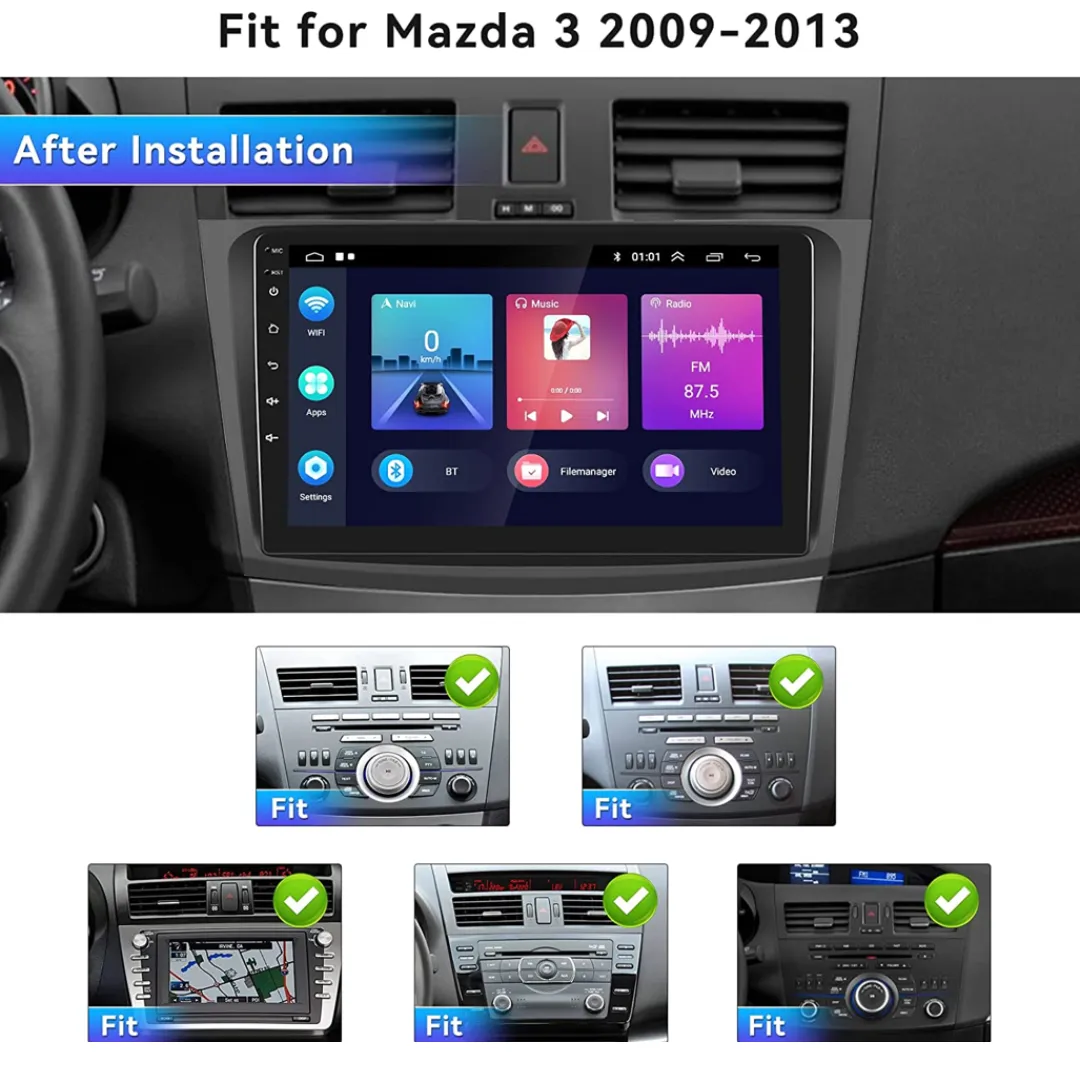 Daiko PRO Car Stereo Wireless Carplay Android Auto For Mazda 3 Axela 2010-2013