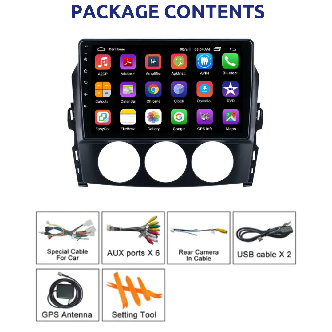 Daiko PRO Car Stereo Wireless Carplay Android Auto For Mazda MX-5 NC 2005-2015