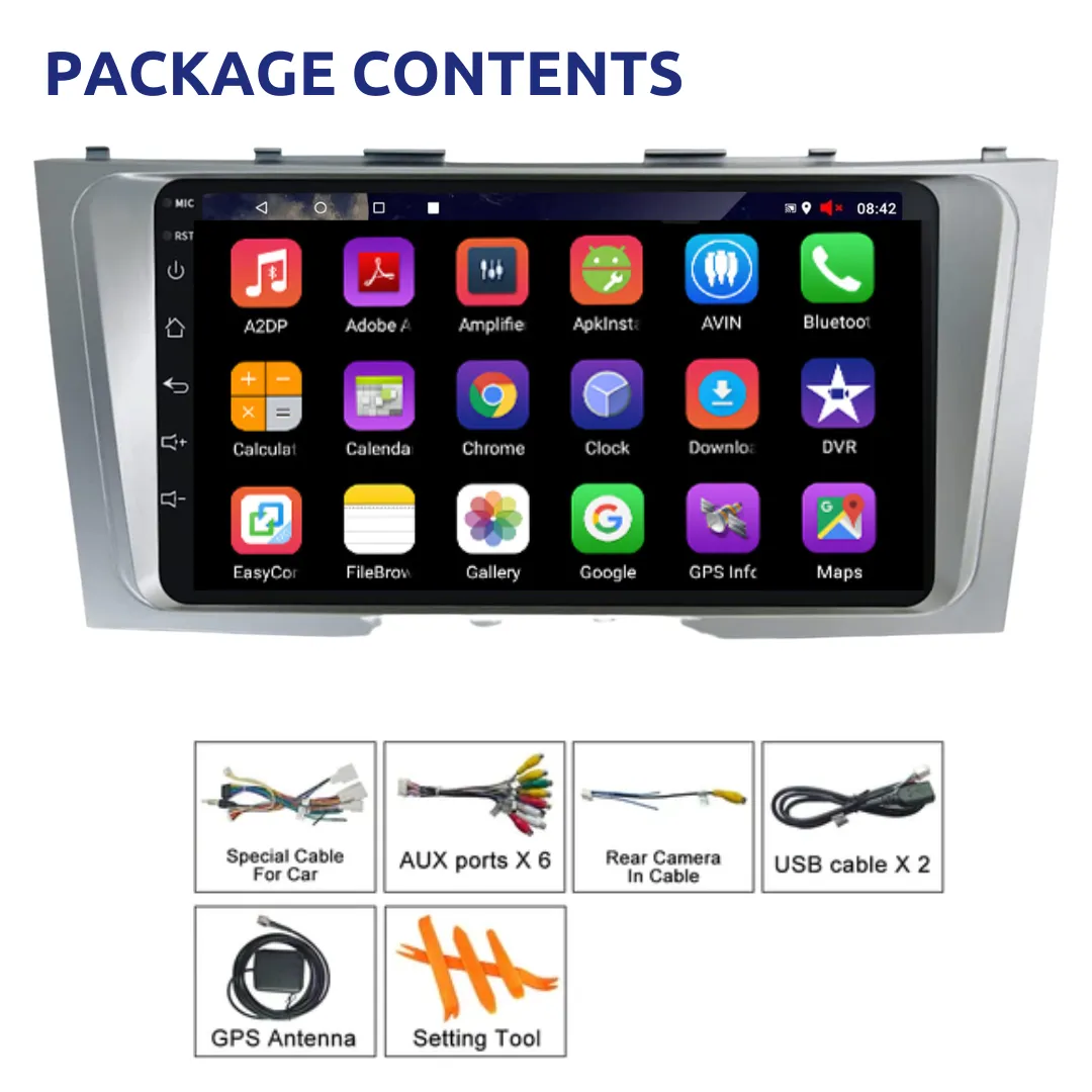 Daiko PRO Car Stereo Wireless Carplay Android Auto For Toyota Camry 2007-2011