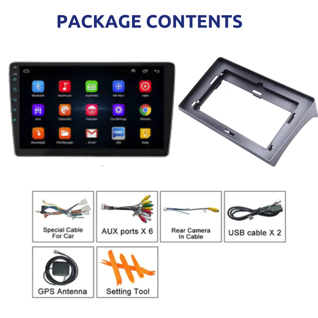 Daiko PRO Car Stereo Wireless Carplay Android Auto For Toyota Hiace 2010-2018