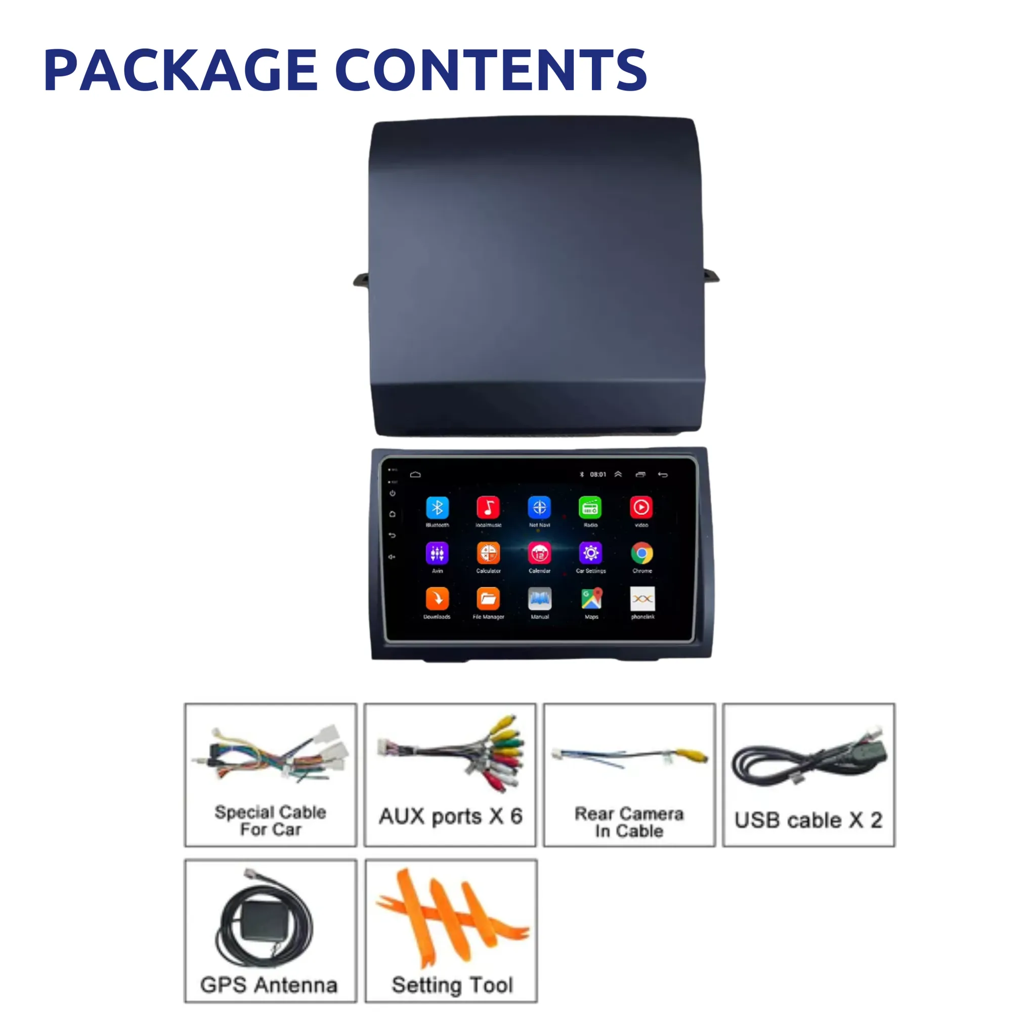 Daiko PRO Car Stereo Wireless Carplay Android Auto For Toyota Prius 2004-2009