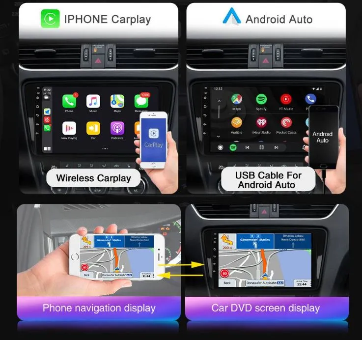 Daiko PRO Car Stereo Wireless Carplay Android Auto For Toyota Prius Alpha Wagon