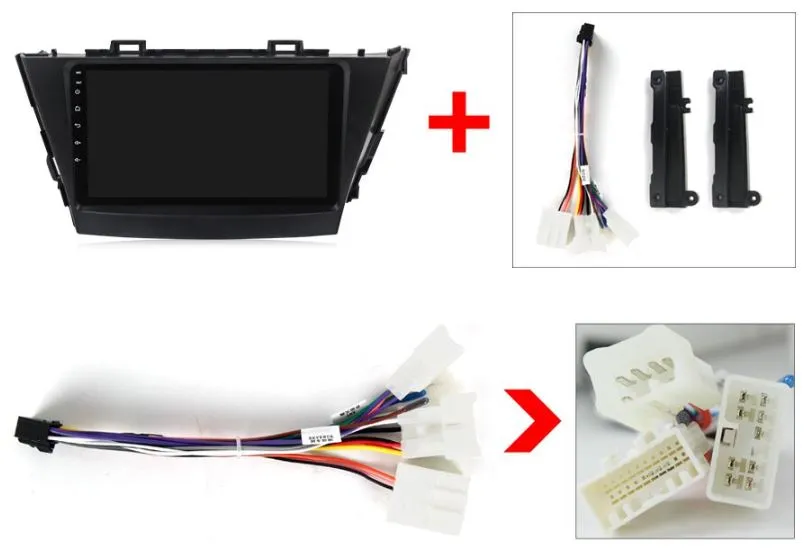 Daiko PRO Car Stereo Wireless Carplay Android Auto For Toyota Prius Alpha Wagon
