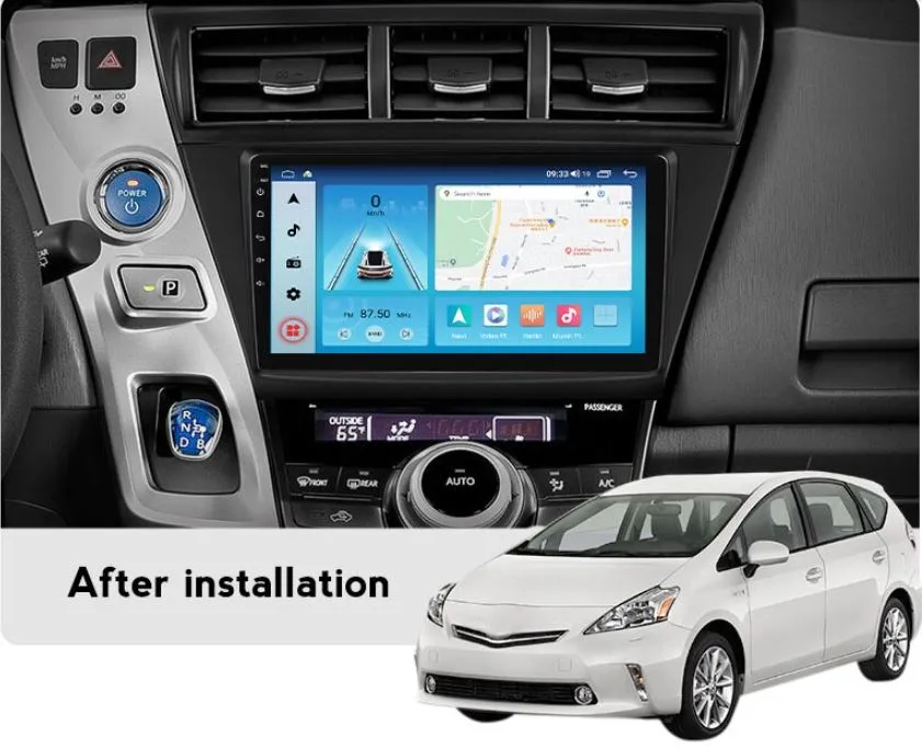 Daiko PRO Car Stereo Wireless Carplay Android Auto For Toyota Prius Alpha Wagon