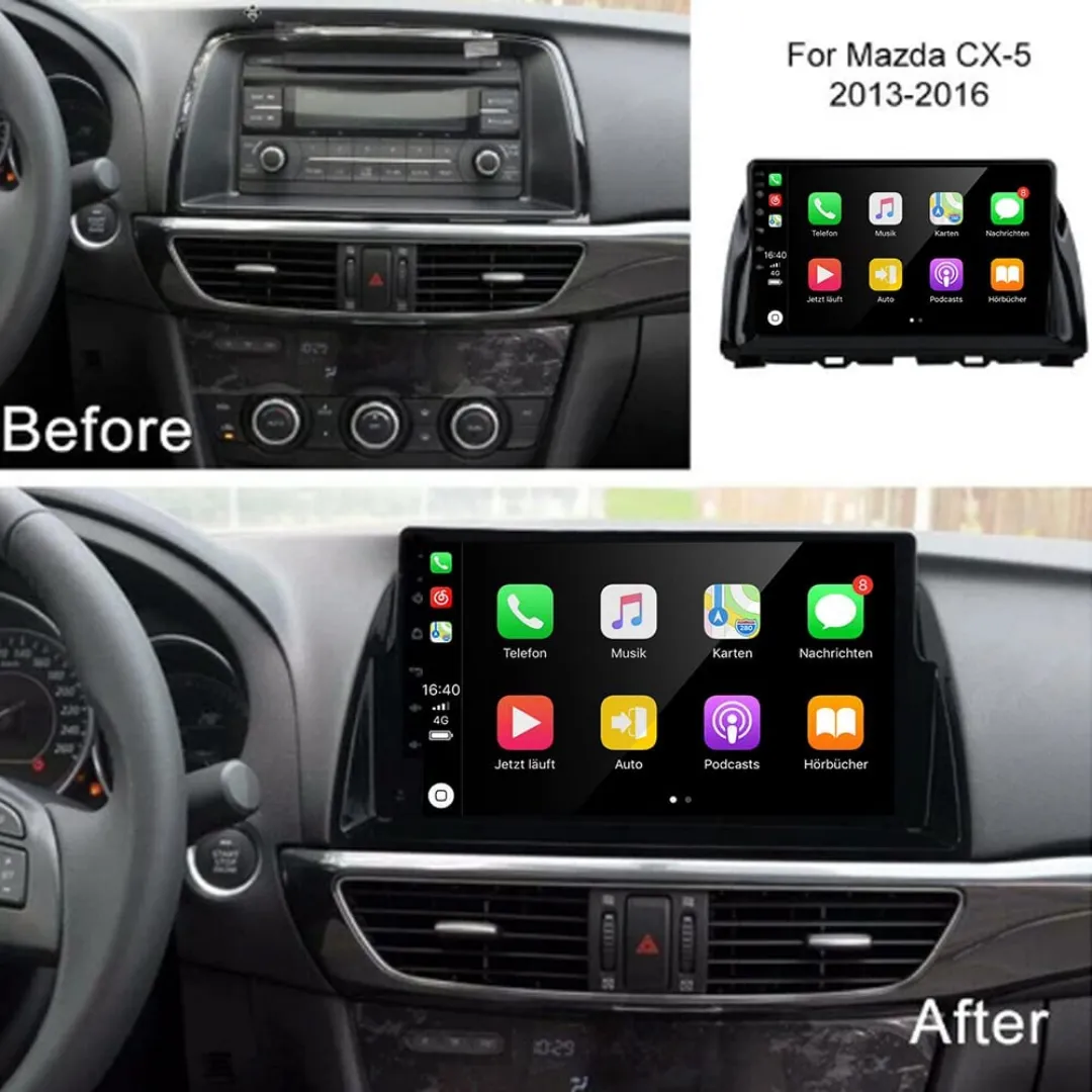 Daiko PRO Multimedia Unit Wireless Carplay Android Auto For Mazda CX-5 2012-2016