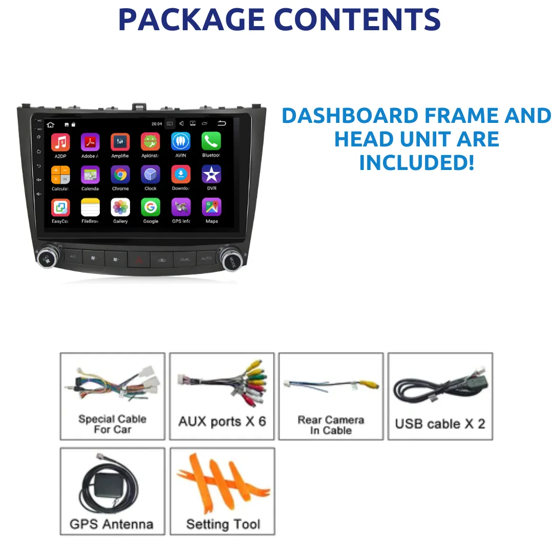 Daiko PRO Multimedia Unit Wireless Carplay Android Auto ForLexus IS250 2005-2012