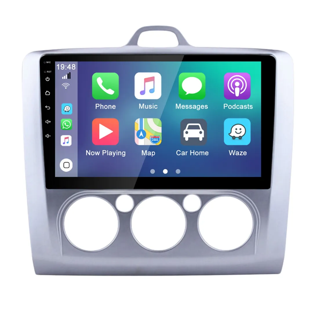 Daiko Ultra Car Stereo Carplay Android Auto For Ford Focus 2004-2012 Manual AC