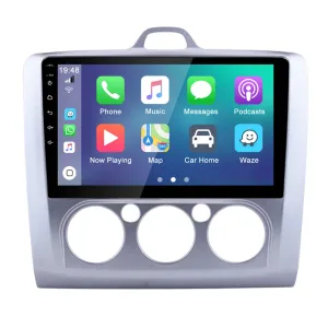 Daiko Ultra Car Stereo Carplay Android Auto For Ford Focus 2004-2012 Manual AC