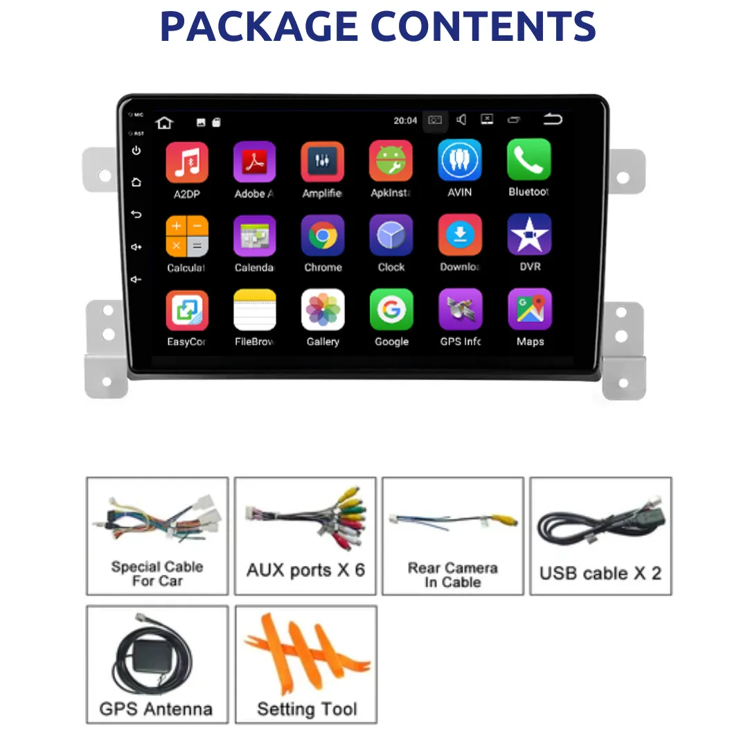 Daiko Ultra Car Stereo Carplay Android Auto For Suzuki Grand Vitara 2005-2015