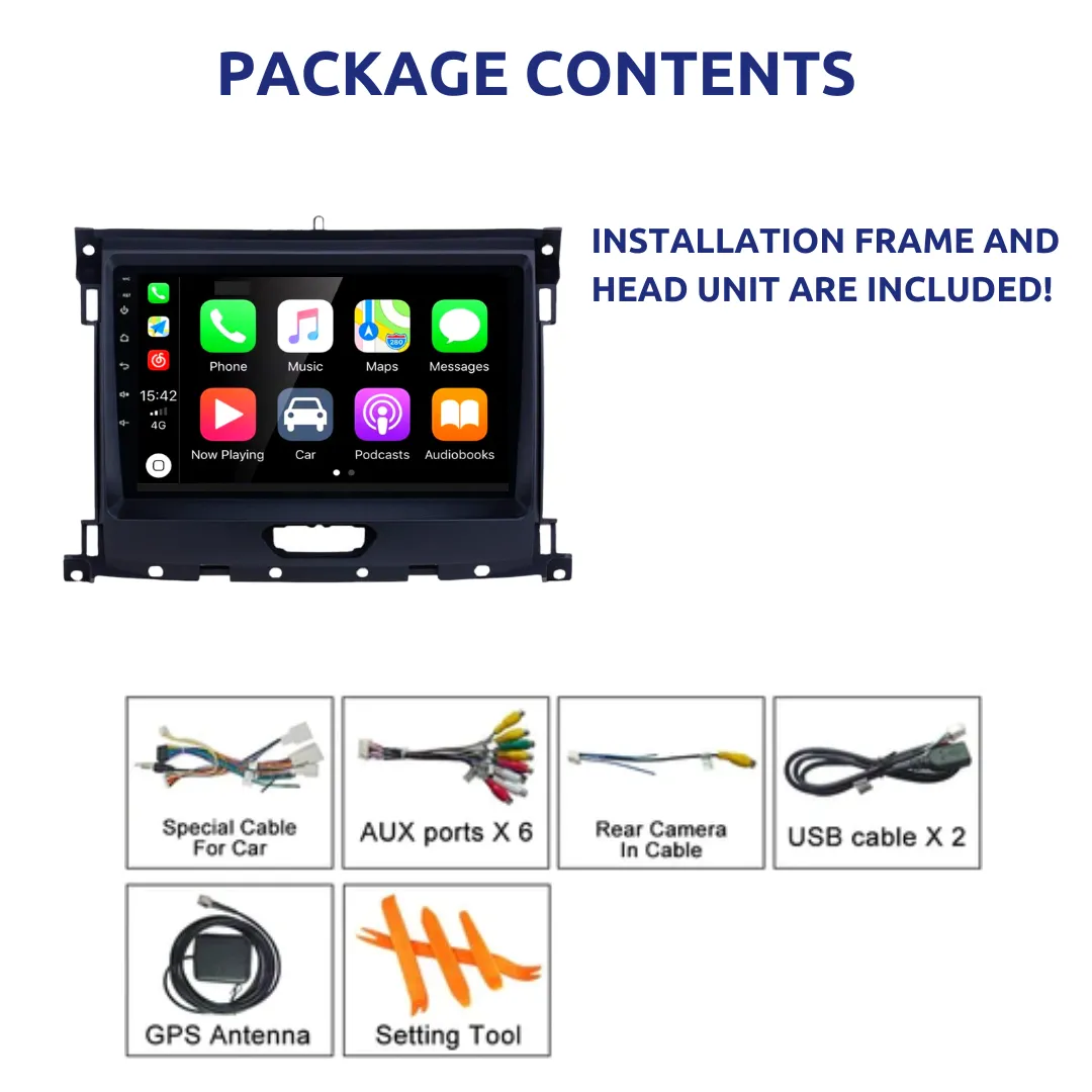 Daiko Ultra Car Stereo Wireless Carplay Android Auto For Ford Ranger 2019-2022