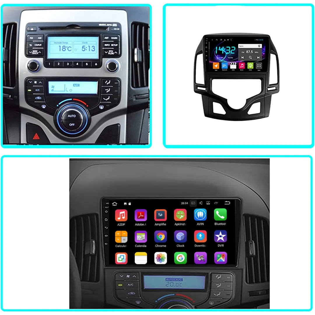 Daiko Ultra Car Stereo Wireless Carplay Android Auto For Hyundai i30 2006-2011