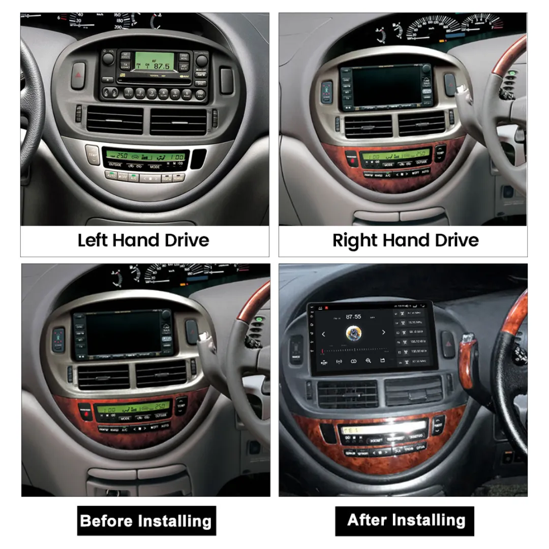 Daiko Ultra Car Stereo Wireless Carplay Android Auto For Toyota Estima 1999-2006