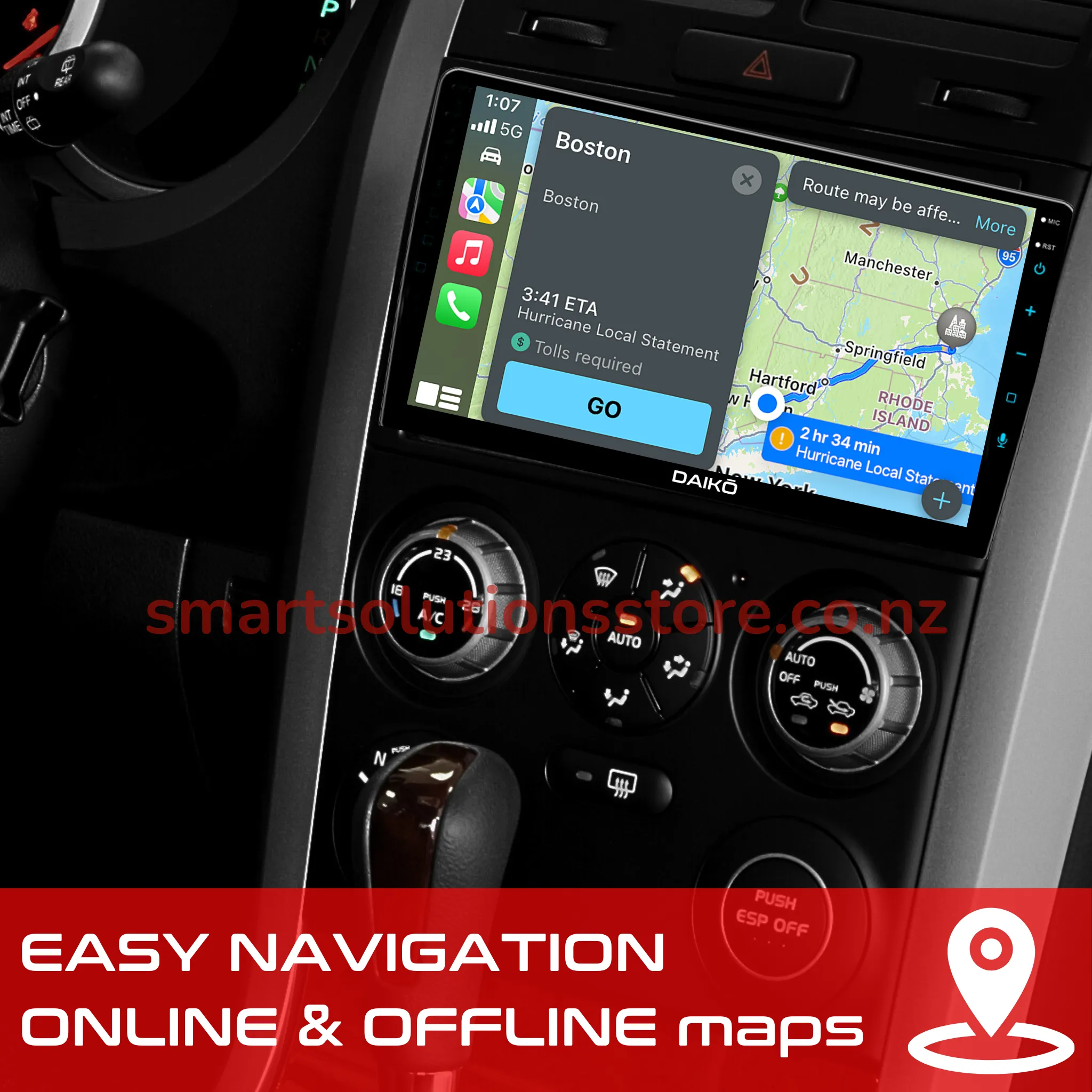Daiko X Car Stereo Wireless Carplay Android 2GB RAM   32GB Auto 2GB RAM   32GB For 2012-2020 Dodge Journey
