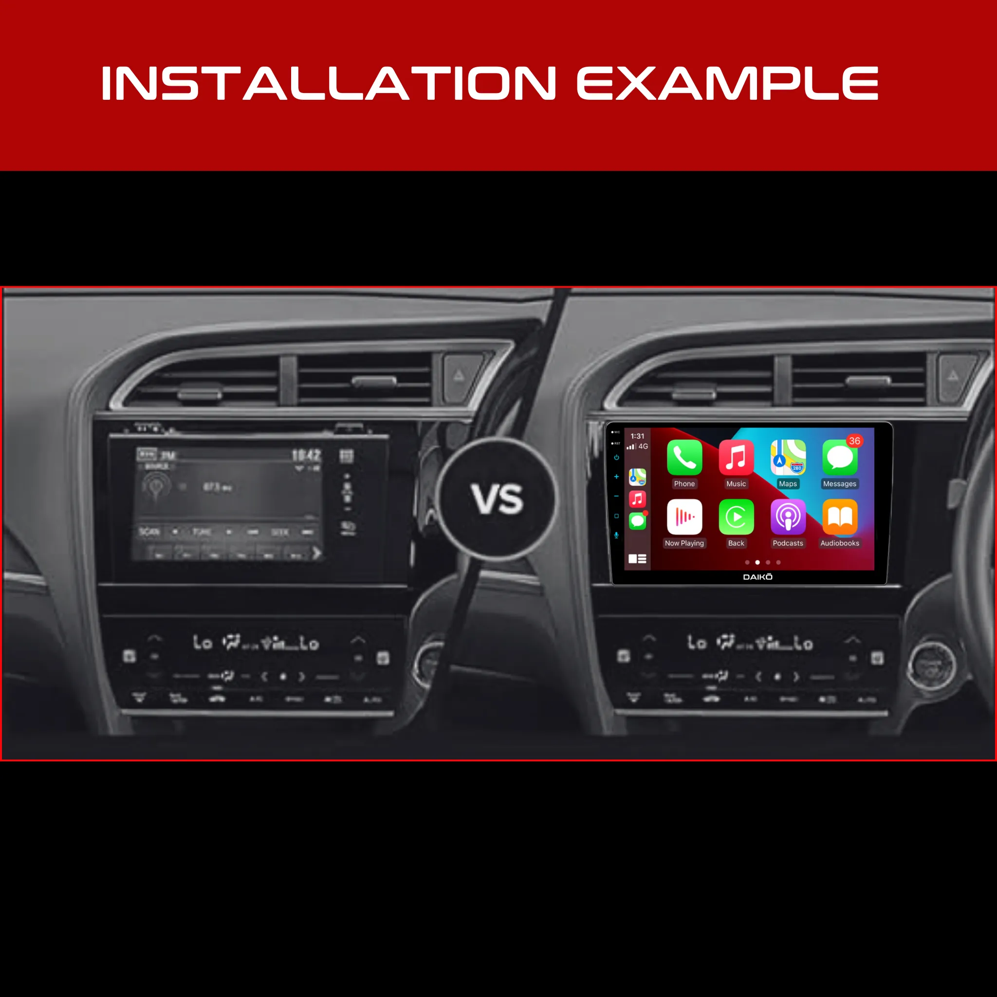 Daiko X Multimedia Unit Wireless Carplay Android Auto For Honda Shuttle 2014 