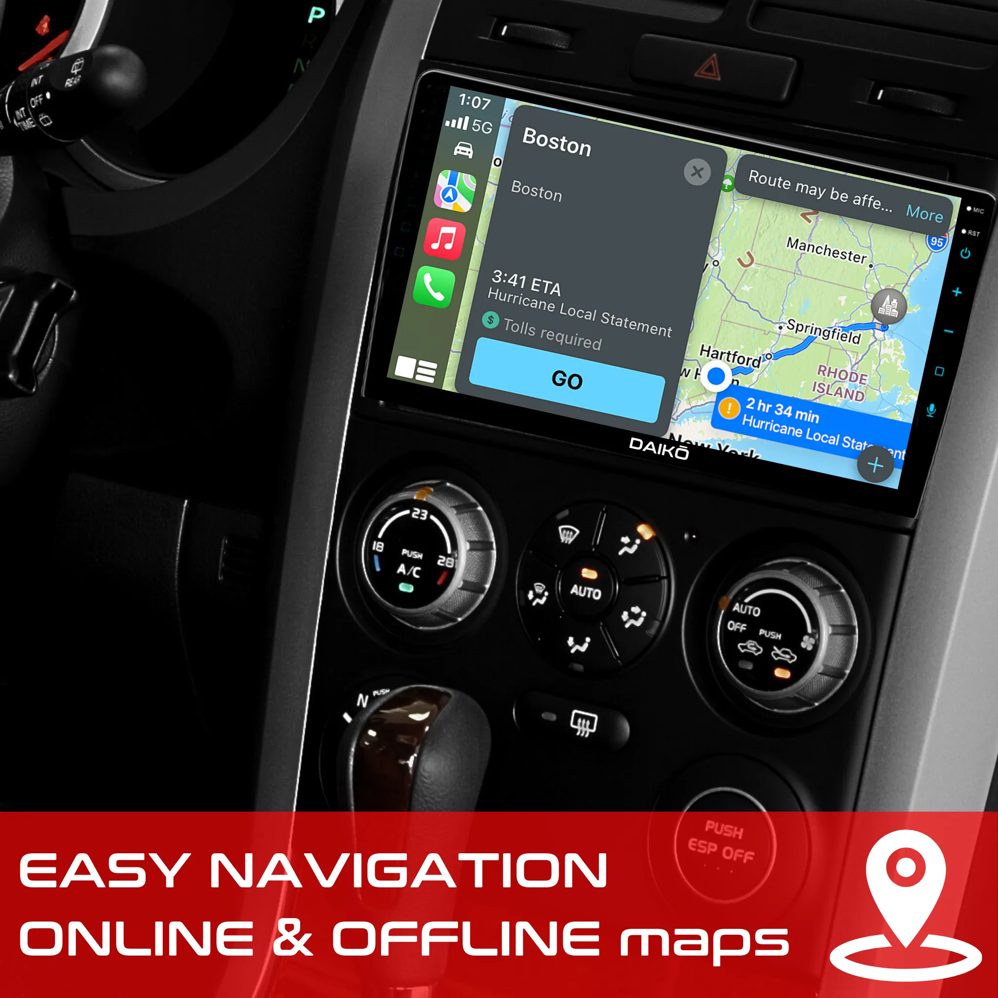 Daiko X Multimedia Unit Wireless Carplay Android Auto For Kia Sportage 2010-2015