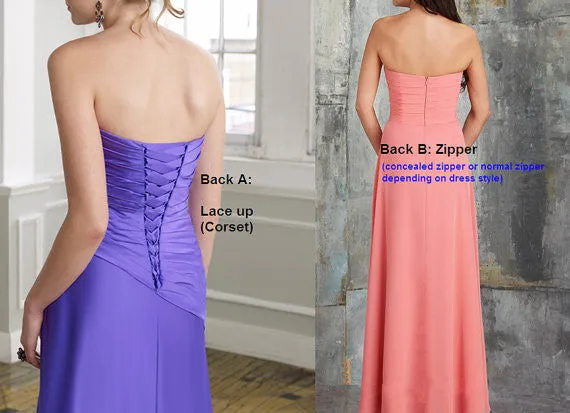 Dark Plum Party Dress Chiffon Dress Knee Length Byzantium Chiffon Bridesmaids Dress(BM912A)