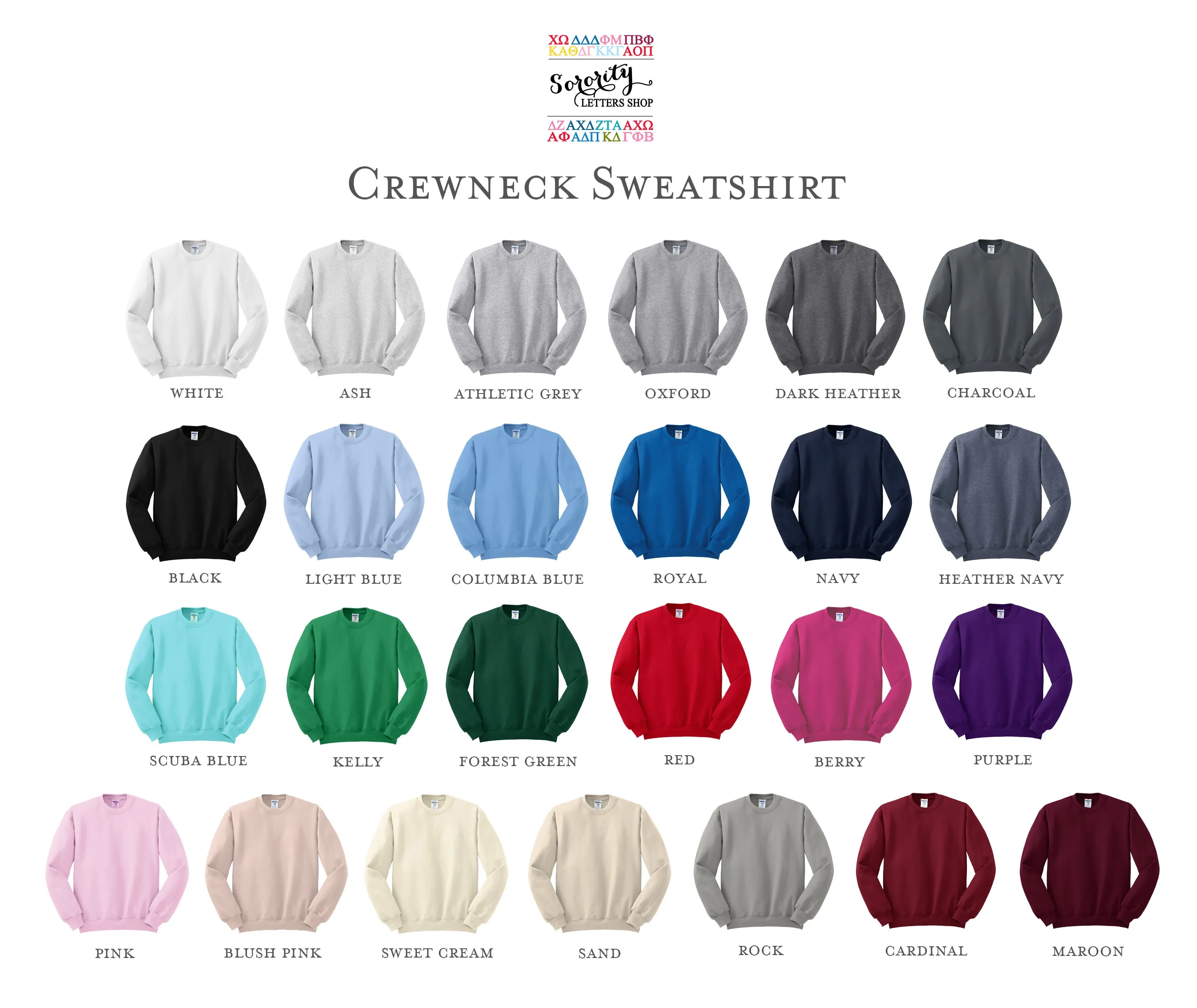 Delta Gamma Sorority Crewneck Sweatshirt - Anchor