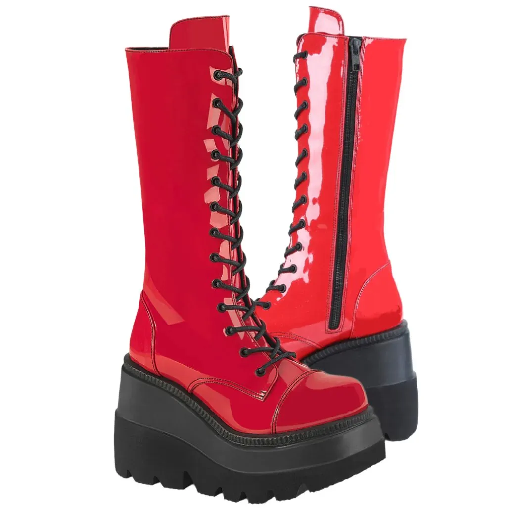 DemoniaCult SHAKER 72 Red Boots