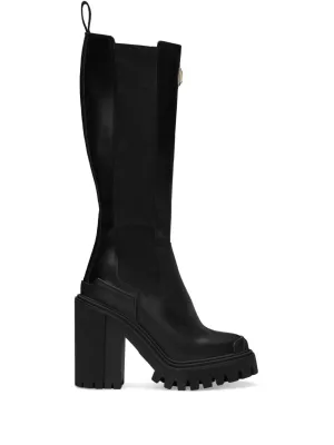 Dolce & Gabbana 90mm logo-plaque slip-on boots