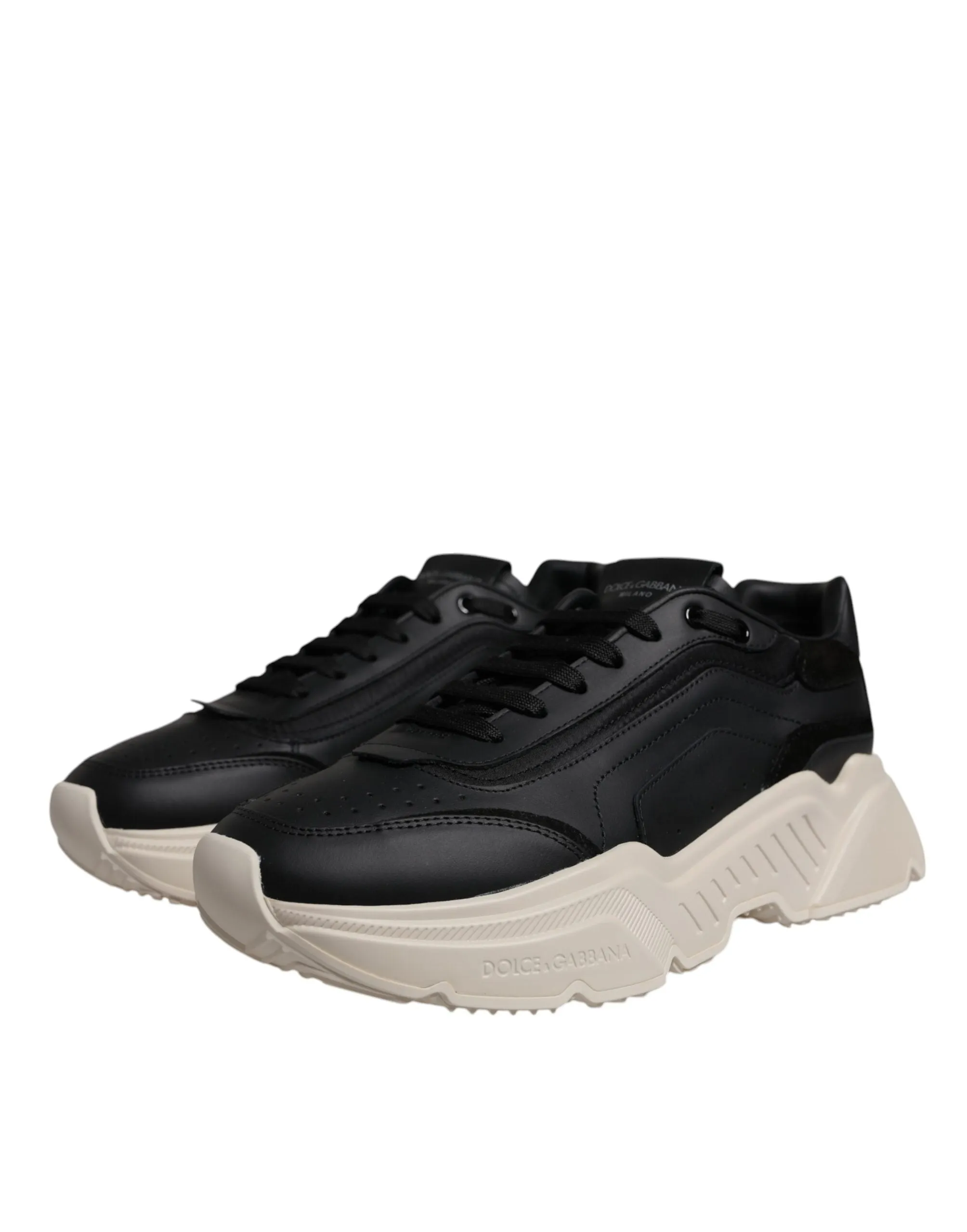 Dolce & Gabbana Black White Daymaster Low Top Sneakers Shoes