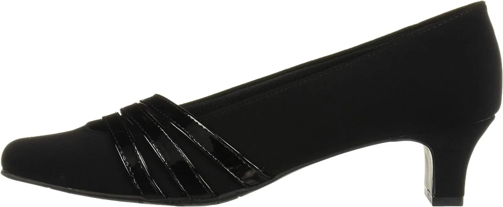 Easy Street Entice Squared Toe Pumps Women's Shoes ENTICE Black Suede 7.5M
