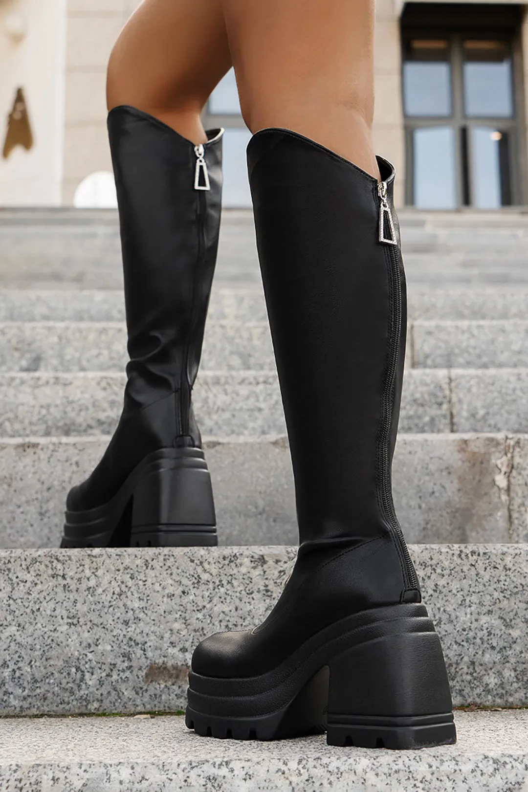 Emily - Chic Modern Design Woman's Knee High Boots